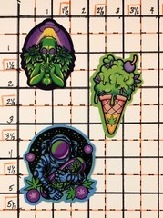 Crazy Fun Weed! 420 Fans! Weed. Marijuana. Cannabis. *8 Stickers/Decals (Set 4)