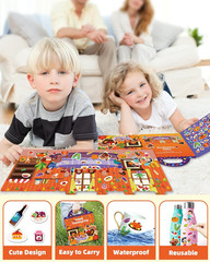 Reusable Sticker Book for Toddlers, Travel Stickers, Craft Activities Toys
