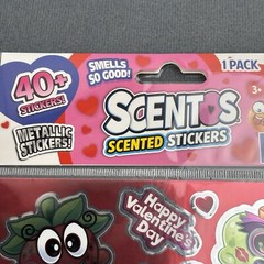 Scentos Valentine’s Day Fruits Metallic Scented Sticker Sheet