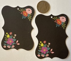 FLOWER TAG Die-Cut(20pc) Hobby Lobby•3.375”x 2-1/2”•Garden•Ephemera•Card Making•