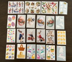 Vintage Easter Mrs. Grossman’s & Gifted Line Stickers 22 sheets 142+ stickers