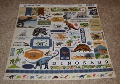 Echo Park/Carta Bella 12×12 Cardstock Element Sticker Sheet ~ Dinosaurs