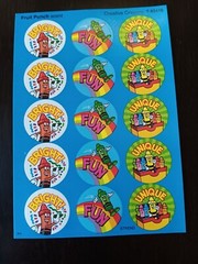 SCRATCH N SNIFF *YOU CHOOSE* SCENTED STICKER SHEET – REWARD STICKERS – SCRAPBOOK