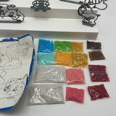 Vintage 1983 Care Bears Makit & Bakit Suncatchers Stained Glass Kit Set