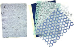Textured Scrapbook Paper Mesh Fabric – Junk Journal Supplies Assorted Set 51 She