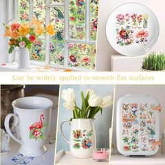 Insect Birds Rub on Transfer for Crafts: 16 Pcs Cute Animals Rub on Transfers fo