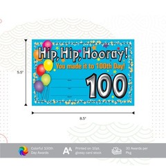Recognition Awards, 100th Day, Celebrate Student Achievements with These Colo…