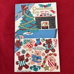 Vintage Sandylion Christmas Eve With The Bears Maxi Activity Sticker Sheet