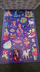 Lisa Frank Over 400 Stickers! 5 Sticker Sheets NEW