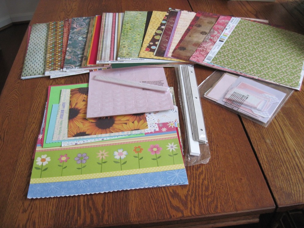 Mixed Lot of Scrapbooking Paper 100+ Pages