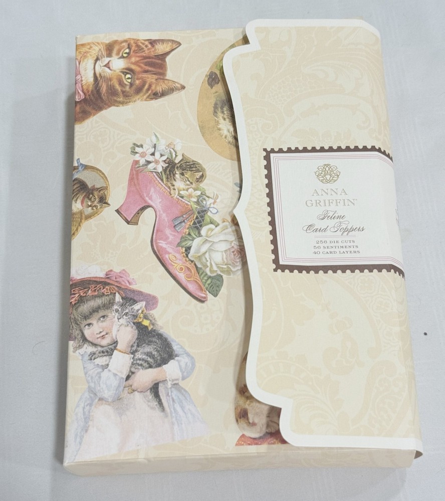 Anna Griffin AG848 «FELINE CARD TOPPERS» Embellishments Card-Layers Cats 313-Pcs