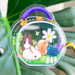 First Meadow Kit Sticker – Rabbits & Bunnies – Transparent Waterproof Vinyl