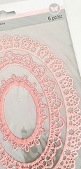 Recollections Sophia Collection PINK OVAL FRAMES Removable Stickers – pcs