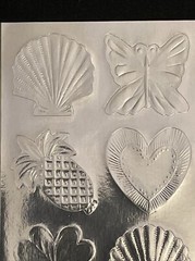 Vintage Foiled Stickers 1979 Hallmark Silver Sticker
