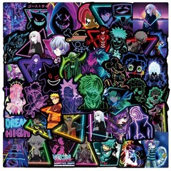 50PCS NEON STICKERS