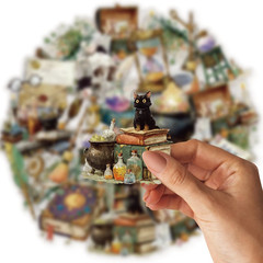Starburst Witchcraft Magic Furniture Pattern Vintage Stickers for Scrapbooking S