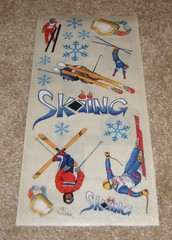 Stamping Station Clear Sticker Sheet ~ Snow Skiing.