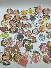 CARTOON GLASS~ Stickers Pack~50 PC for Skateboard~Laptop~Phone~Scrapbook