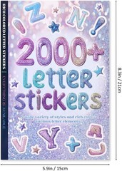 2000+ Pcs Alphabet Sticker for Journaling,Fun & Colorful Craft Letter Sticker…