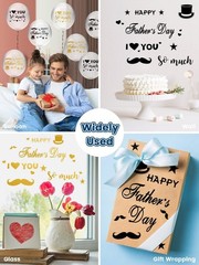 60 Sheets Father’s Day Balloon Stickers – DIY Decals for Party Decorations
