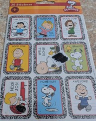 Charlie Brown/Peanuts/Snoopy Stickers 36 NEW