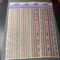 Miss Elizabeth’s- Glitter Ribbon Stickers 4 packages Card Making Crafts