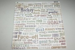 Flair Designs Hockey Scrapbook Paper + Sticker Sheet – Hockey Scrapbooking Pages