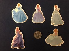 Disney Stickers – Disney Cinderella Lot of 5 Stickers.