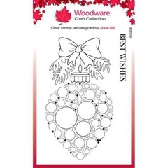 Woodware Craft Clear Stamp – BIG BUBBLE BAUBLE- HEART