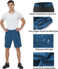 Men’s Mountain Bike Shorts 3D Padded Baggy Bicycle Riding Lightweight