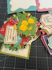 Anna Griffin Vintage Travel Card Toppers Retired Partial Set