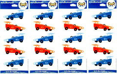 4 New packs Hallmark GO Cart CAR Stickers! 4 Sheets!