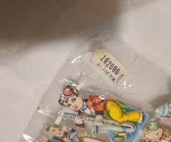 Vintage Die Cut Scrap Paper PZB Germany Musical Clowns & Kids Playing