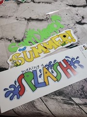 Scrapbooking Lot Die-Cut Embellishments Borders Stickers Frames Amusement Park