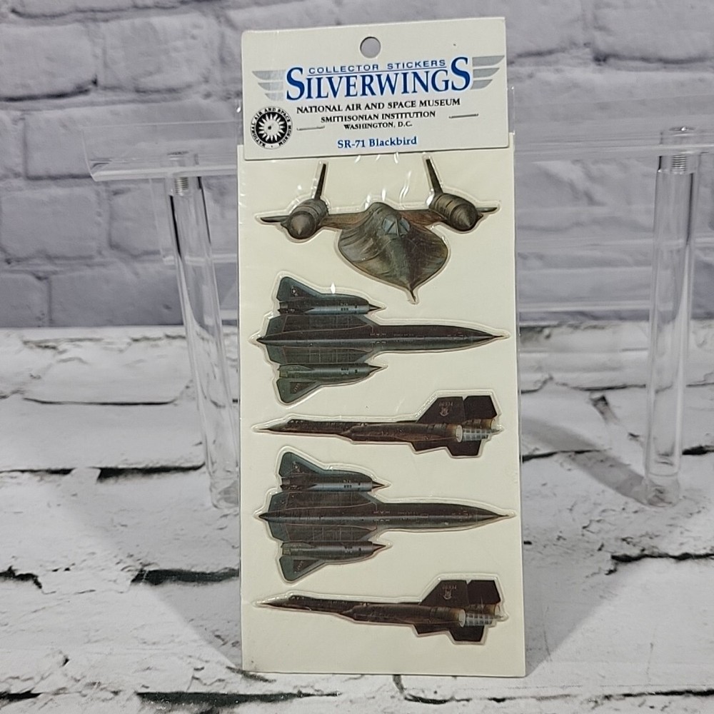 Vintage SilverWings Fighter Plane Stickers National Air And Space Museum