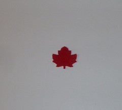 Red maple leaf felt fabric 1 inch die cut leaves 100 craft embellishments