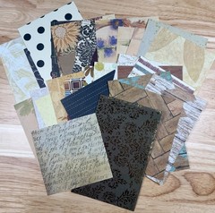 30+ pcs Neutral Palette Lot Junk Journal Papers & Cardstock Scrapbook Collage