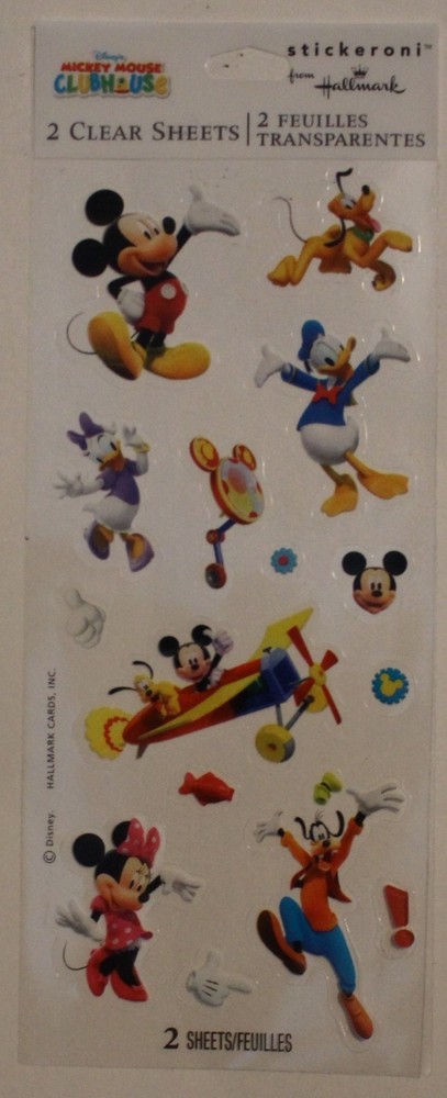 New Stickeroni scrapbook stickers Disney Mickey Minney Goofy Pluto Donald Daisy