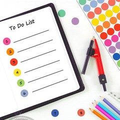 Misofuki Dot Stickers 3/4 Inch 20 Sheets 1600 Pcs