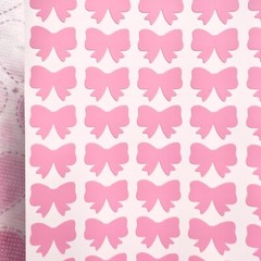 Light Pink Matte Bow Stickers! – Choose a Size!