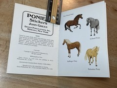 Ponies Stickers & Horses Tattoos 2003 by John Green Dover Lot of 3 NOS
