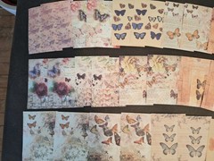 Retro Material Pack 100 Pc Scrapbooking JJ Supplies Butterfly Dance Chapter