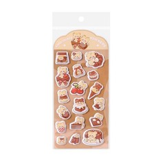 Cute Themed Decorative 3D Sticker Set for Journaling Stationery Decoration DIY