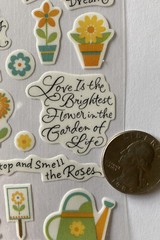 GARDEN OF LOVE Vellum Sticker(24pc)Creative Touch•Bloom•Flowers•Green Thumb•Grow