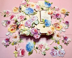 Anna Griffin’s Latest Hydrangea & Rose 30 PCS 3D Stickers +Ephemera Minis BONUS!