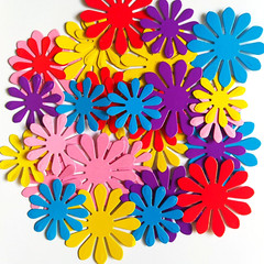 100 x FLOWERS die cuts,Scrapbook or card making,embellishments,deco