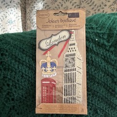 Jolee’s Boutique London Dimensional Stickers Vacation & Travel Multicolor