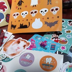 Huge Lot Of Various Scrapbooking Stickers Various Name Brands/Occasions