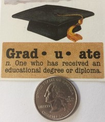SMILEY FACE GRAD Stickers(5pc)Frances Meyer•Educational Degree•Cap •Congrats•