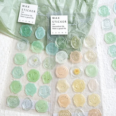 18Pcs, Vintage Wax Seal Stamp Stickers, DIY Scrapbooking Journal Planner Decorat
